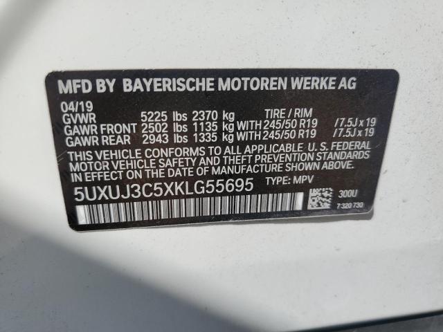 5UXUJ3C5XKLG55695 BMW X4 Xdrive30i