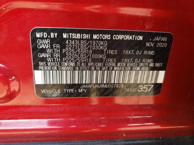 JA4APUAU8MU007828 Mitsubishi Outlander Sport Es