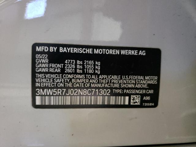 3MW5R7J02N8C71302 BMW 330XI