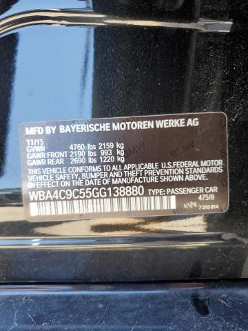 WBA4C9C55GG138880 BMW 428 Xi Gran Coupe Sulev