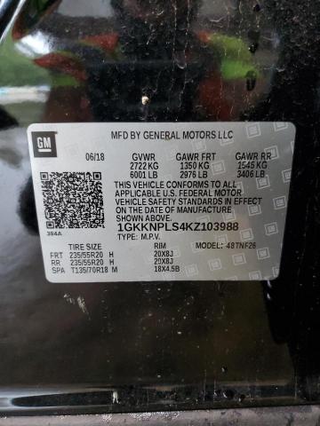 1GKKNPLS4KZ103988 GMC Acadia Denali