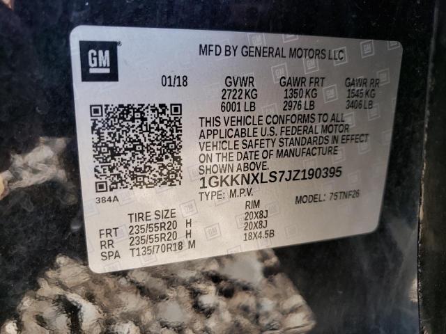 1GKKNXLS7JZ190395 GMC Acadia Denali