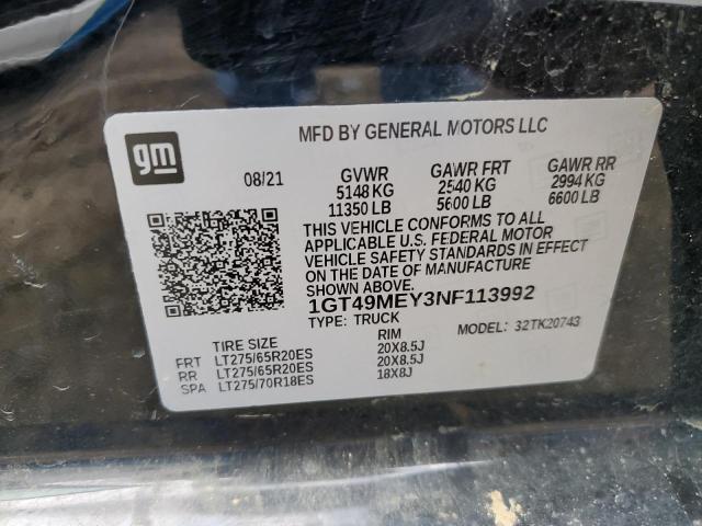 1GT49MEY3NF113992 GMC Sierra K2500 Sle