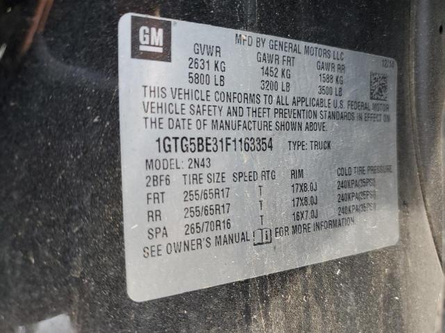 1GTG5BE31F1163354 GMC CANYON SLE