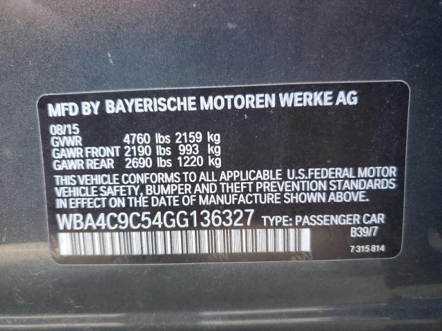 WBA4C9C54GG136327 BMW 428 Xi Gran Coupe Sulev