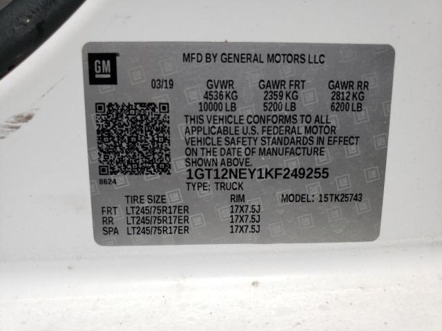 1GT12NEY1KF249255 GMC Sierra K2500 Heavy Duty