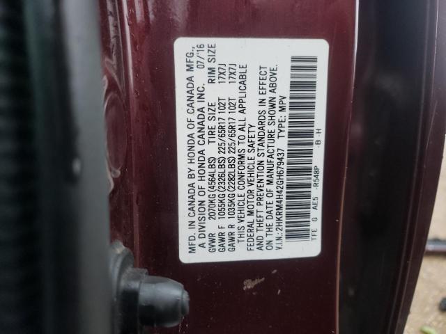 2HKRM4H42GH679437 Honda CR-V SE
