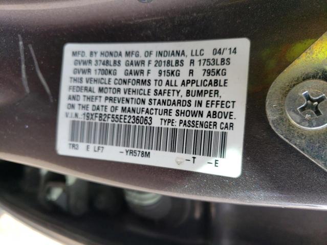 19XFB2F55EE236063 Honda Civic Lx