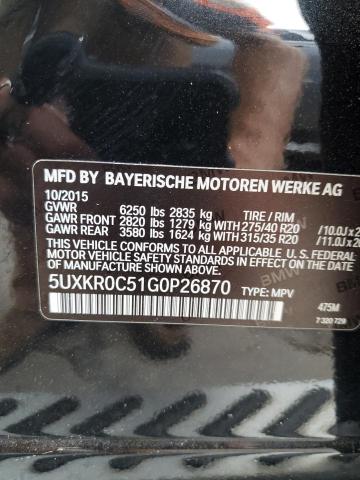 5UXKR0C51G0P26870 BMW X5 Xdrive35i
