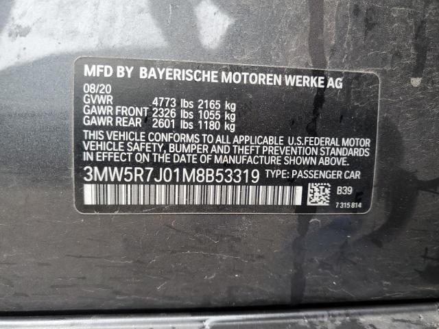 3MW5R7J01M8B53319 BMW 330XI