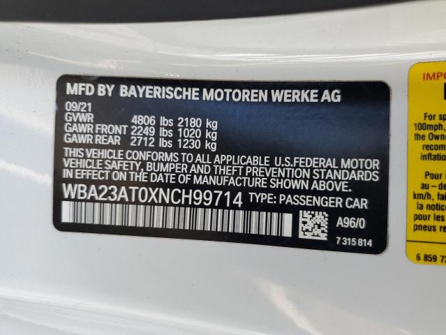WBA23AT0XNCH99714 BMW 430I