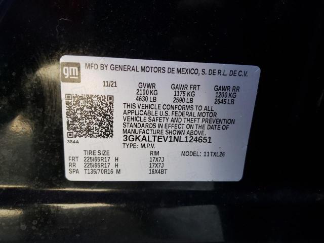 3GKALTEV1NL124651 GMC Terrain Sle