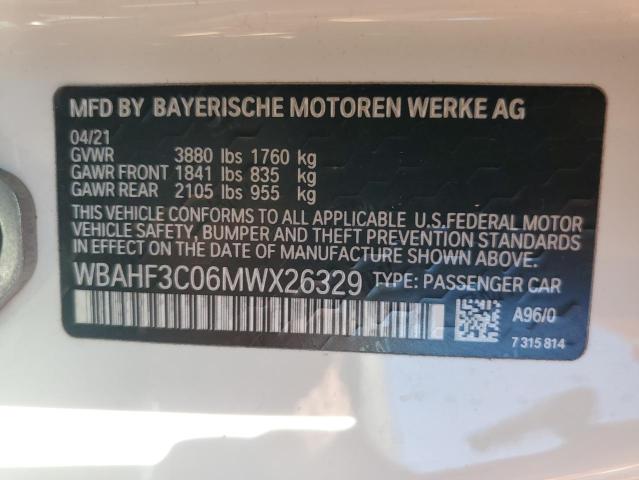 WBAHF3C06MWX26329 BMW Z4 Sdrive30i