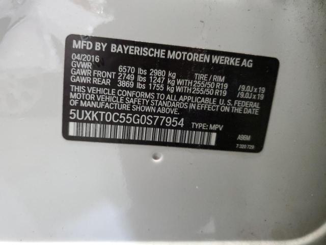 5UXKT0C55G0S77954 BMW X5 Xdr40e