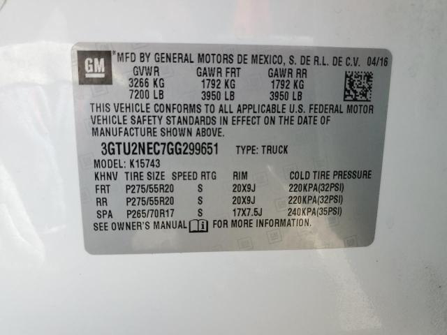 3GTU2NEC7GG299651 GMC Sierra K1500 Slt