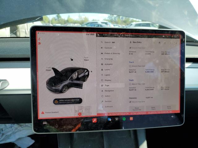 5YJ3E1EB1MF993174 Tesla MODEL 3
