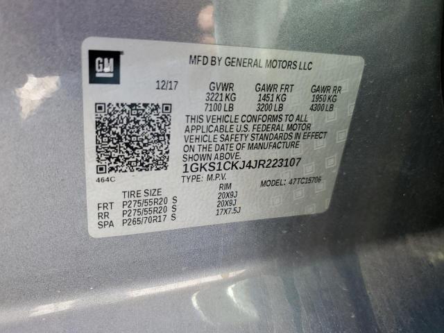 1GKS1CKJ4JR223107 GMC YUKON DENALI