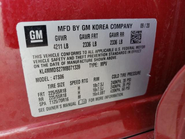 KL4MMDS27MB071339 Buick Encore Gx Select