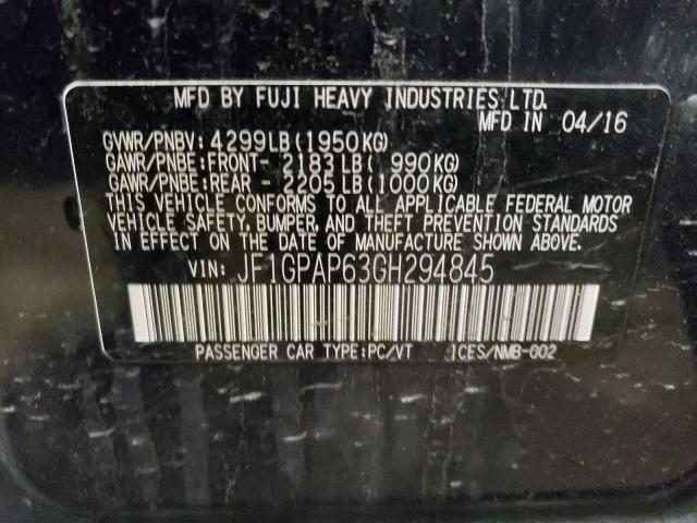 JF1GPAP63GH294845 Subaru Impreza Sport Premium