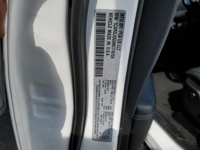 1C4RDJDG5MC716759 Dodge DURANGO GT
