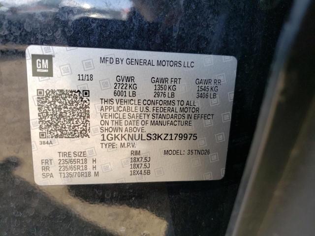 1GKKNULS3KZ179975 GMC Acadia Slt-1