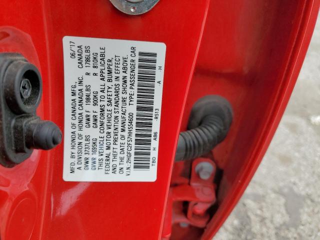 2HGFC2F57HH554600 Honda Civic Lx
