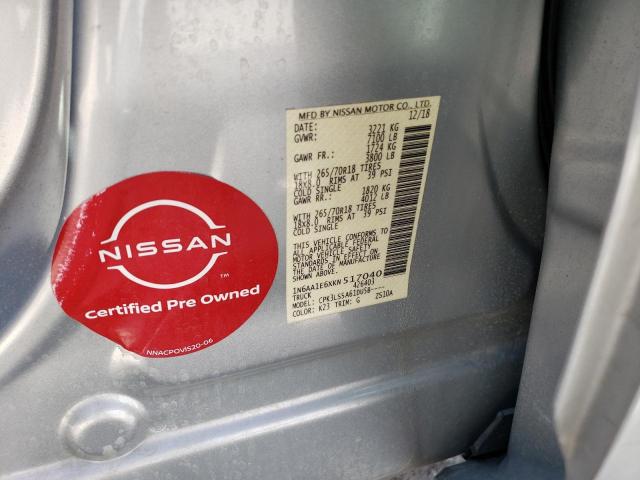 1N6AA1E6XKN517040 Nissan Titan Platinum Reserve