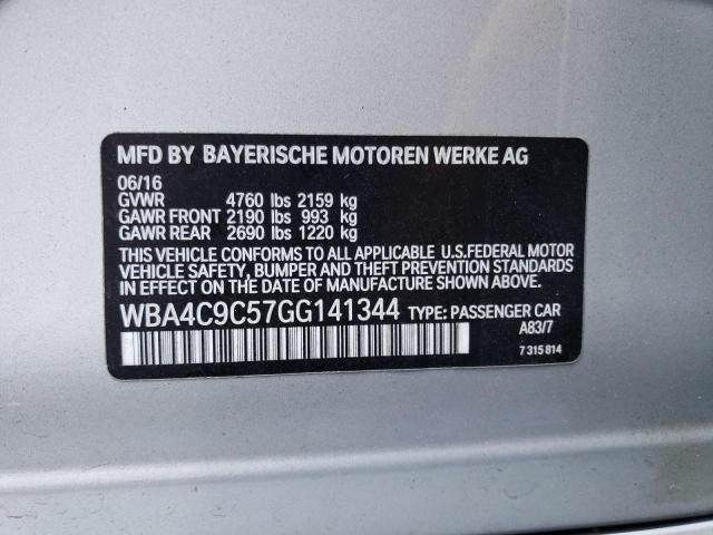 WBA4C9C57GG141344 BMW 428 Xi Gran Coupe Sulev