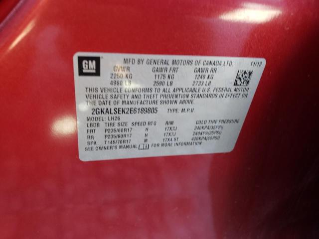 2GKALSEK2E6189805 GMC Terrain Slt