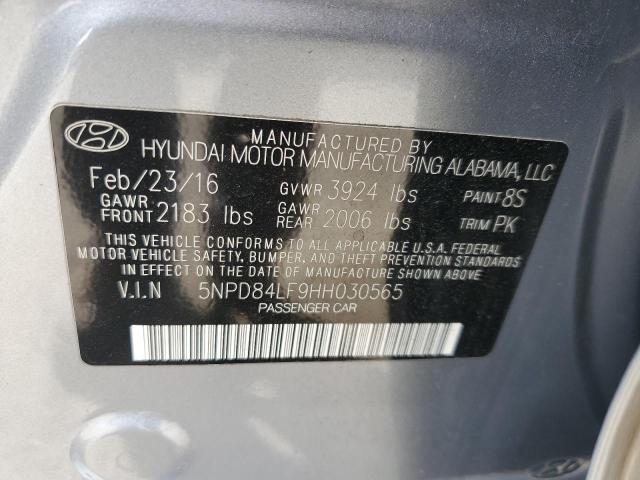 5NPD84LF9HH030565 Hyundai ELANTRA SE
