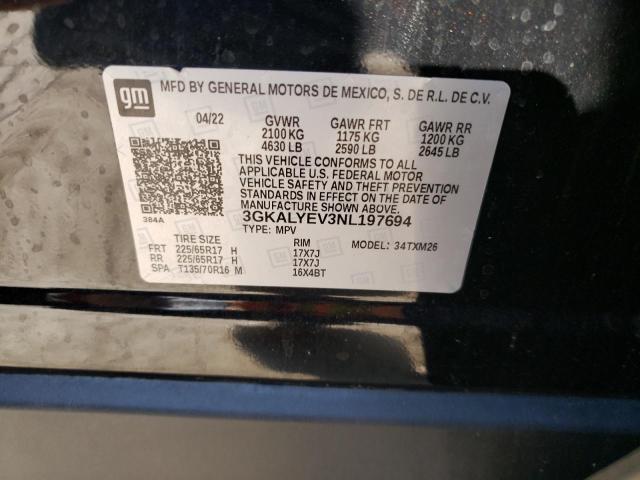 3GKALYEV3NL197694 GMC Terrain At4