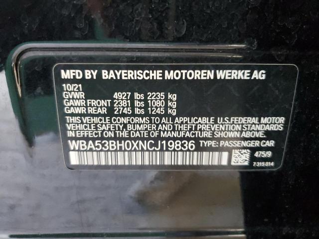 WBA53BH0XNCJ19836 BMW 530 I
