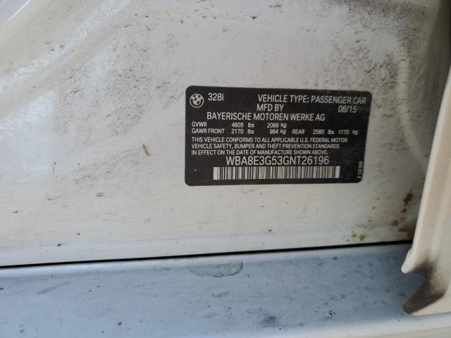 WBA8E3G53GNT26196 BMW 328 Xi Sulev