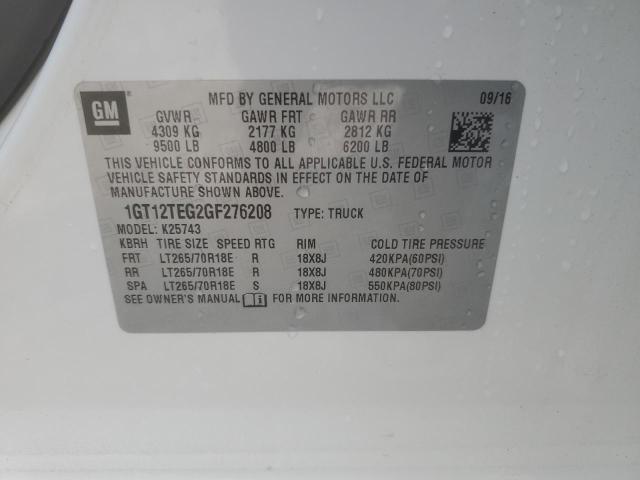 1GT12TEG2GF276208 GMC Sierra K2500 Slt