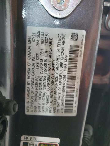 2HKRW2H80MH665386 Honda CR-V EXL