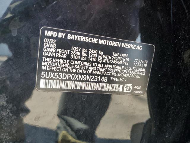 5UX53DP0XN9N23148 BMW X3 Xdrive30i