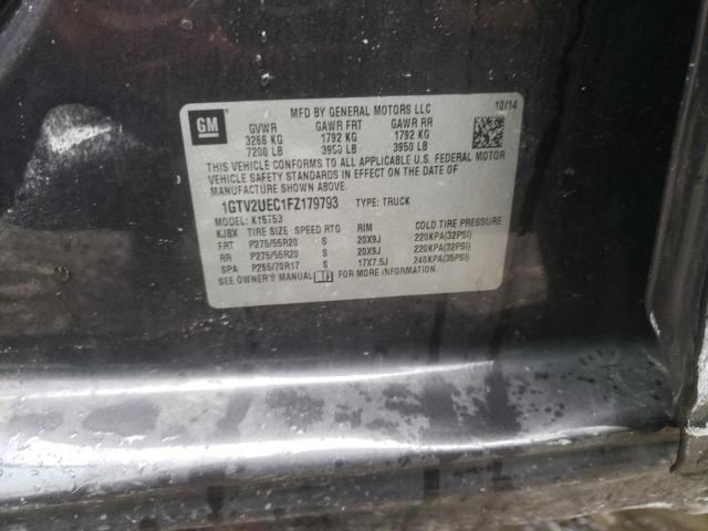 1GTV2UEC1FZ179793 GMC Sierra K1500 Sle