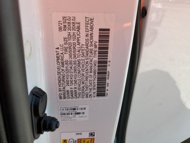 5FNYF7H22MB013453 Honda Passport Sport