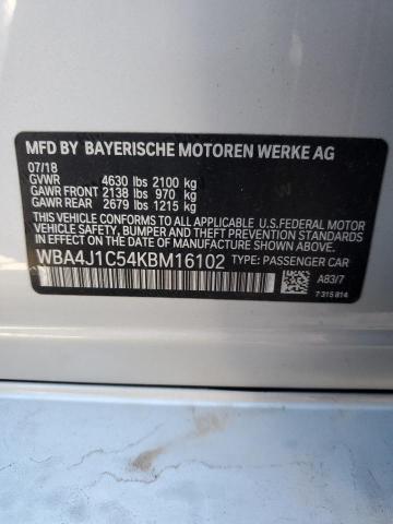WBA4J1C54KBM16102 BMW 430i Gran Coupe