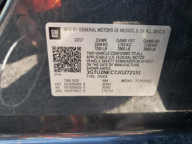 3GTU2NEC7JG272151 GMC Sierra K1500 Slt