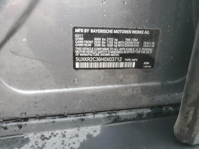 5UXKR2C36H0X03712 BMW X5 Sdrive35i
