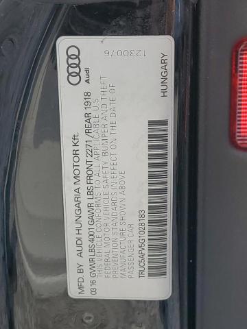 TRUC5AFV5G1028183 Audi TT