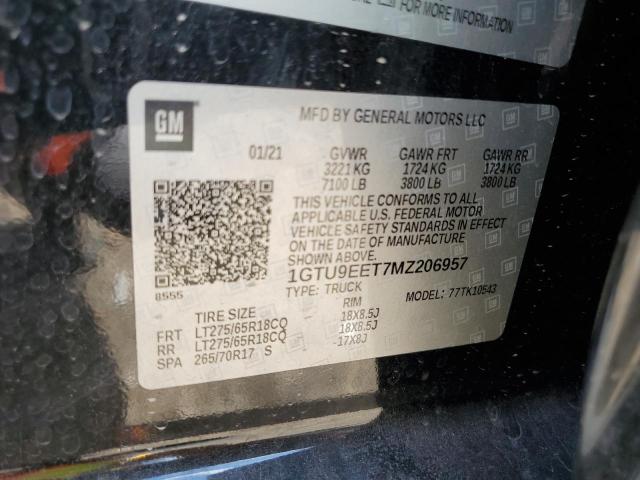 1GTU9EET7MZ206957 GMC Sierra K1500 At4