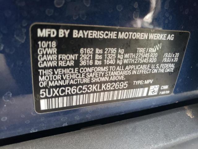 5UXCR6C53KLK82695 BMW X5 Xdrive40i