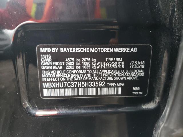 WBXHU7C37H5H33592 BMW X1 Sdrive28i