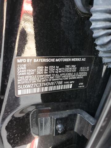 5UXWZ7C37H0V87788 BMW X3 Sdrive28i