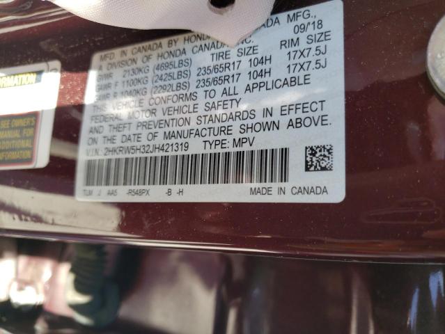 2HKRW5H32JH421319 Honda CR-V LX
