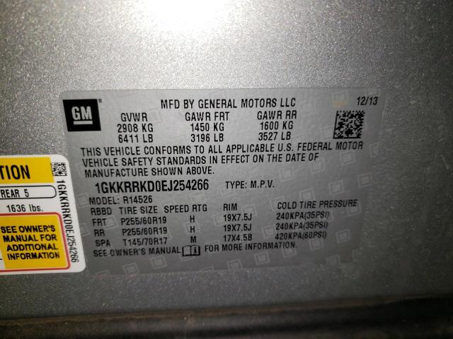 1GKKRRKD0EJ254266 GMC Acadia Slt-1
