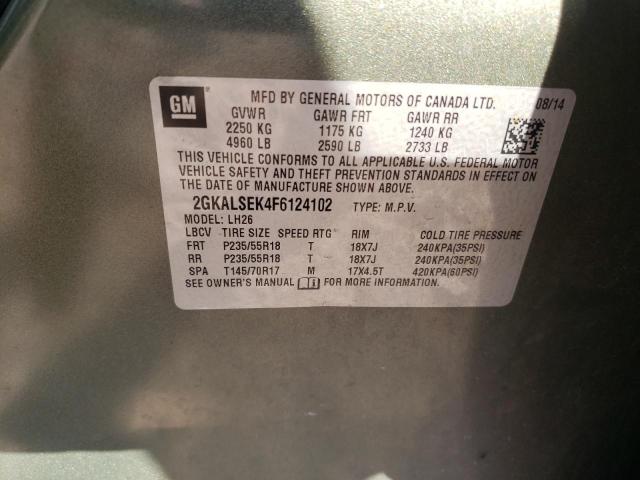2GKALSEK4F6124102 GMC Terrain Slt