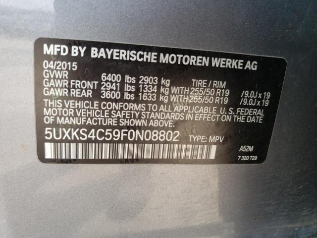 5UXKS4C59F0N08802 BMW X5 Xdrive35d
